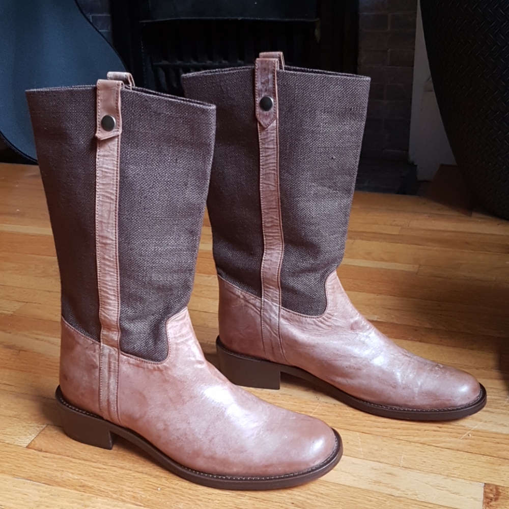 Atelier Voisin spring leather boots 40